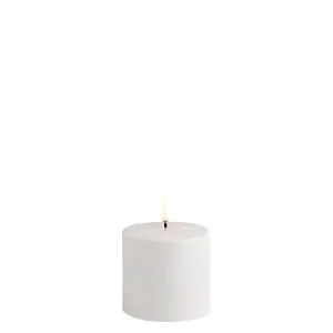 Uyuni Outdoor LED pillar Candle white 7,8 x 7,8 cm